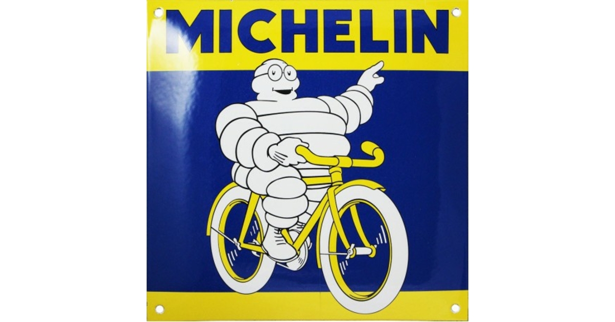 Plaque emaillee Michelin velo Garage Atelier Les plaques publicitaires le grenier vintage